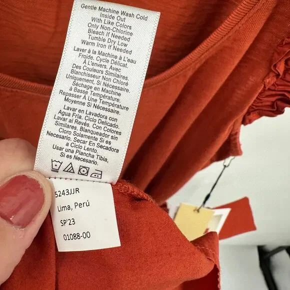 NATION LTD x Evereve NWT Everleigh Dress in Terracotta Cayenne // M - Picture 14 of 14